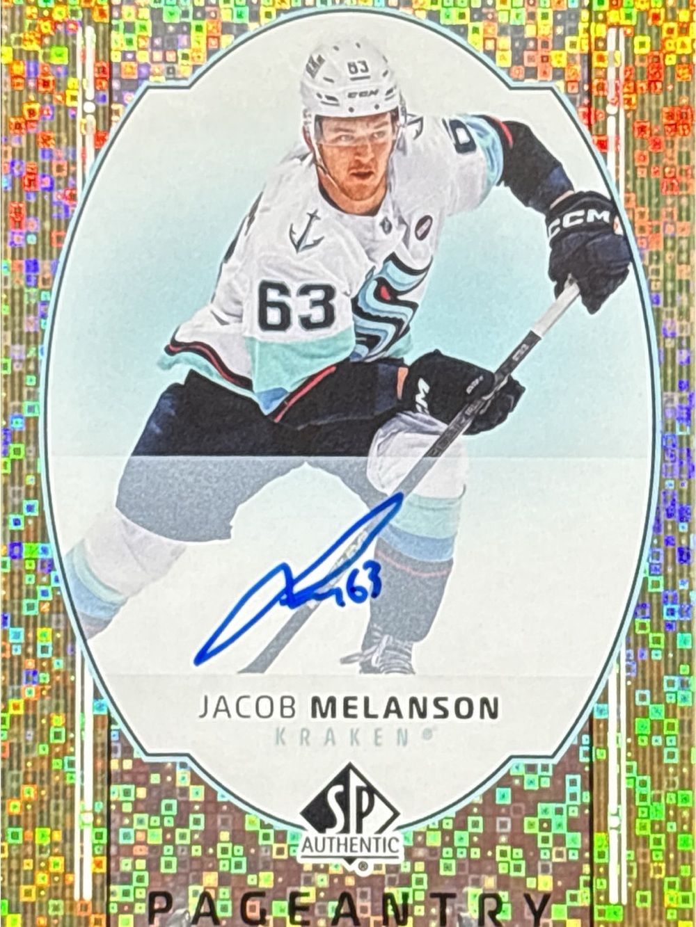 Upper Deck Pageantry Jacob Melanson Autographed Hockey Trading Card
